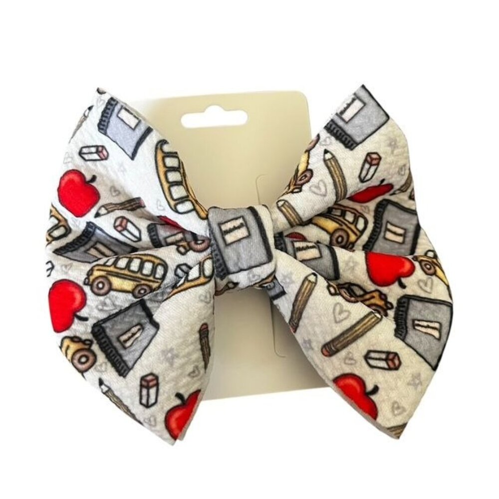 Back to School New 5" Hair Bow